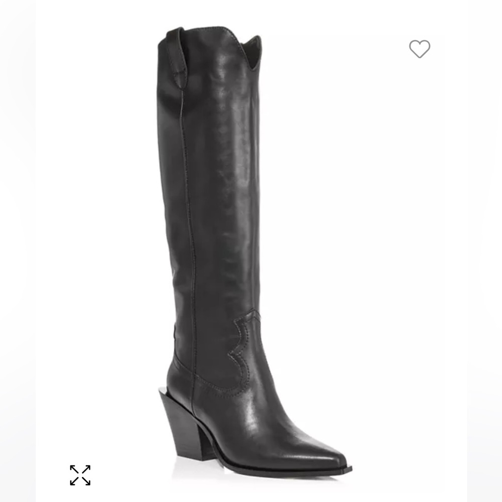 New in box Minimalist black cowboy boots! Leather boot